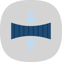 Elasticity Flat Curve Icon vector