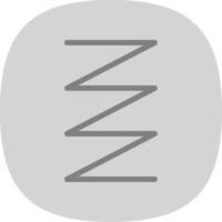 Spring Flat Curve Icon vector