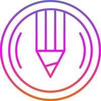 Compose Line Gradient Icon vector