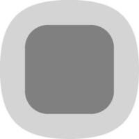 Round Corner Flat Curve Icon vector