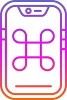 Command Line Gradient Icon vector