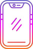 Smartphone Line Gradient Icon vector