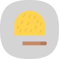 Haystack Flat Curve Icon vector