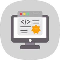 Pop Up Flat Curve Icon vector