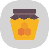 Honey Flat Curve Icon vector