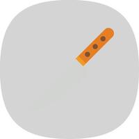 Knife Flat Curve Icon vector