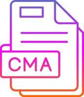 Cma Line Gradient Icon vector