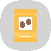 Beans Flat Curve Icon vector