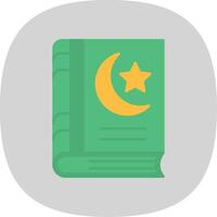 Holy Book Flat Curve Icon vector