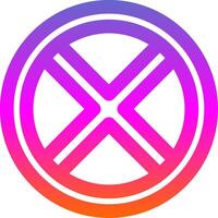 Block 2 Line Gradient Icon vector