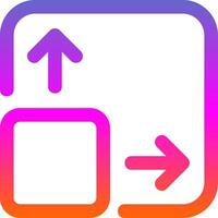 Expand Line Gradient Icon vector