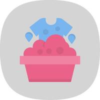 Cleaning Flat Curve Icon vector