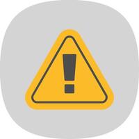 Dangerous Goods Flat Curve Icon vector