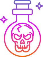 Potion Line Gradient Icon vector