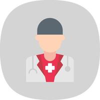 Patient Flat Curve Icon vector