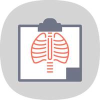 Radiology Flat Curve Icon vector
