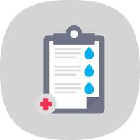 Medical Test Flat Curve Icon vector