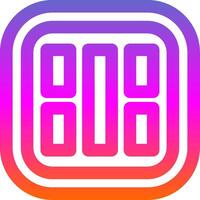 Layout Line Gradient Icon vector