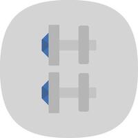 Cuff Links Flat Curve Icon vector
