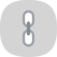 Chain Flat Curve Icon vector