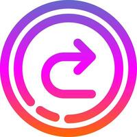 Forward Line Gradient Icon vector