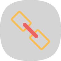 Link Flat Curve Icon vector