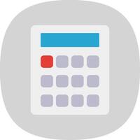 Calculation Flat Curve Icon vector