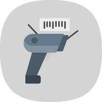 Scanner Flat Curve Icon vector