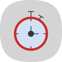 Chronometer Flat Curve Icon vector