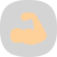 Strength Flat Curve Icon vector