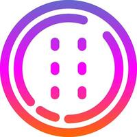 Dotted line Line Gradient Icon vector