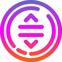 Drag Line Gradient Icon vector