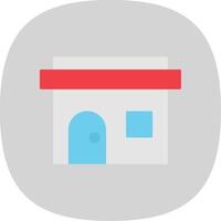 Post Office Flat Curve Icon vector