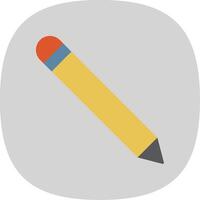 Pen Flat Curve Icon vector