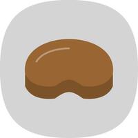 Steak Flat Curve Icon vector