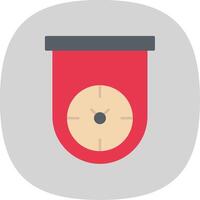 Kitchen Timer Flat Curve Icon vector