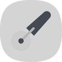 Pizza Cutter Flat Curve Icon vector