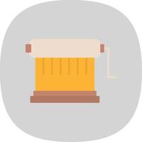 Pasta Machine Flat Curve Icon vector