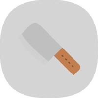 Cleaver Flat Curve Icon vector