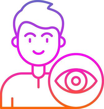 View Line Gradient Icon vector