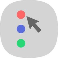 Option Flat Curve Icon vector