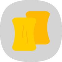 Sponge Flat Curve Icon vector