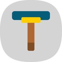 Squeegee Flat Curve Icon vector