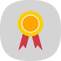 Award Flat Curve Icon vector