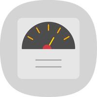 Weight Flat Curve Icon vector