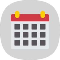 Schedule Flat Curve Icon vector