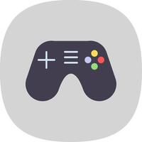 Console Flat Curve Icon vector