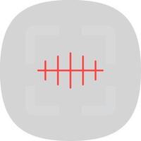 Barcode Scanner Flat Curve Icon vector