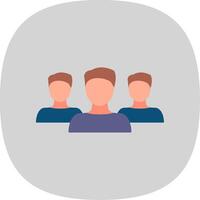 Forum Flat Curve Icon vector