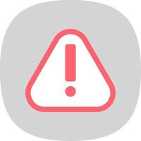 Alert Flat Curve Icon vector